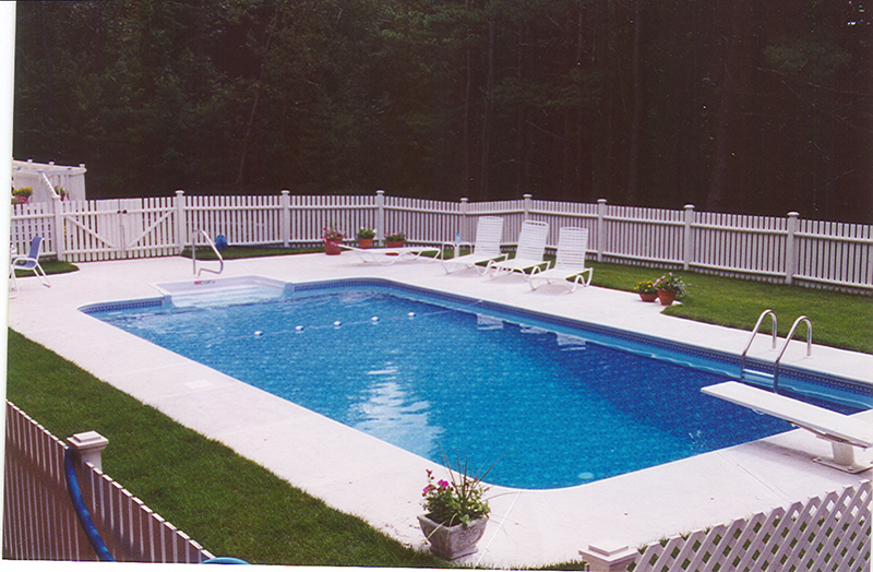 Swimming pool and hand finished concrete project example 206